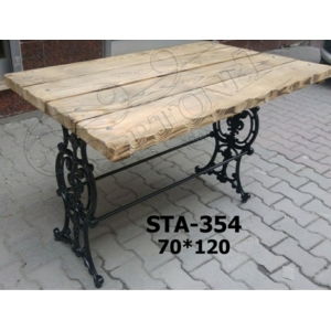 Eskitme antik yemek masası 